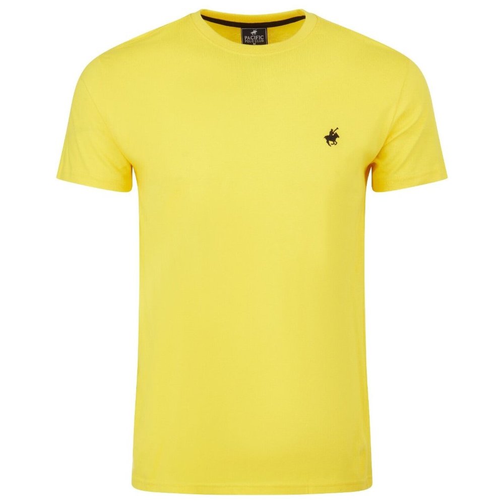 Mens Pacific Polo Club Tshirt 100% Cotton Premium Heavy Short Sleeve Solid Color